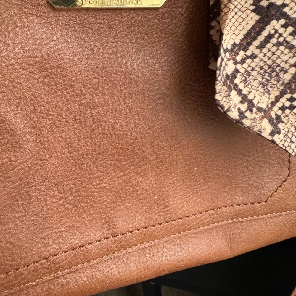 Steve Madden Brown Leather Handbag - Picture 10 of 10